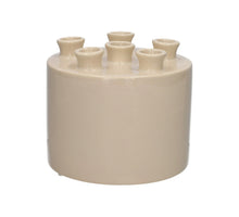 Vase Tulia d17xh14.3cm taupe