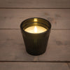 OUTDOOR CANDLE IN A JAR 3D FLAME PLASTIC 11X11X11CM BLACK