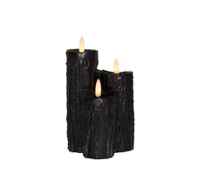DRUIPKAARS WAX 3 X 3D VLAM OP 2XAA BATTERIJ MET TIMER 16.5X11CM ZWART