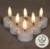 B.O.T. 6ST 3D VLAM LED THEELICHT WARM WIT VLAMEFFECT MET TIMER