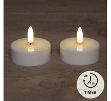 B.O.T. 2ST 3D VLAM LED JUMBO THEELICHT WARM WIT VLAMEFFECT MET TIMER