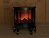 BOT FIREPLACE BLACK 30X16X35CM 3XC WITH 6/18H TIMER