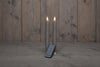 DINERKAARS B.O. 2ST TAUPE RUSTIEK WAX 23CM BEWEGENDE VLAM MET AFSTANDSBEDIENING 2X2AAA