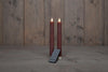 DINERKAARS B.O. 2ST ANTIEK ROZE RUSTIEK WAX 23CM BEWEGENDE VLAM MET AFSTANDSBEDIENING 2X2AAA