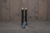 Dinner Candle BO 2 Pieces Black Rustic Wax 23cm Moving Flame with Remote Control 2x2AAA