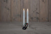 BO 2-Piece Rustic Wax Dinner Candle 23cm Moving Flame with 2x2AAA Remote Control