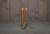DINERKAARS B.O. 2ST GOUD RUSTIEK WAX 23CM BEWEGENDE VLAM MET AFSTANDSBEDIENING 2X2AAA