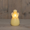 ANGEL WAX CANDLE LED 3D FLAME BATTERY OPERATED WITH TIMER D8.5H14.5CM IVORY