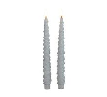DINERKAARS KERSTBOOM WAX 3D VLAM OP 2X2AAA BATTERIJ MET AFSTANDSBEDIENING 27CM WIT 2 STUKS