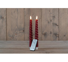 DINERKAARS B.O. 2ST BORDEAUX SWIRL WAX 23CM 3D LONT MET AFSTANDSBEDIENING 2X2AAA