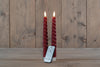 DINERKAARS B.O. 2ST BORDEAUX SWIRL WAX 23CM 3D LONT MET AFSTANDSBEDIENING 2X2AAA
