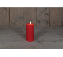 STOMPKAARS B.O.T.  ROOD WAX RUSTIEK 3D LONT 7,5X15CM 3XAAA / TIMER
