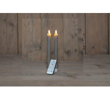 DINERKAARS B.O. 2ST TAUPE RUSTIEK WAX 23CM 3D LONT MET AFSTANDSBEDIENING 2X2AAA