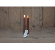 DINERKAARS B.O. 2ST ANTIEK ROZE RUSTIEK WAX 23CM 3D LONT MET AFSTANDSBEDIENING 2X2AAA