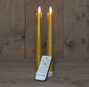 DINERKAARS B.O. 2ST GOUD RUSTIEK WAX 23CM 3D LONT MET AFSTANDSBEDIENING 2X2AAA