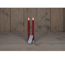 DINERKAARS B.O. 2ST BORDEAUX RUSTIEK WAX 23CM 3D LONT MET AFSTANDSBEDIENING 2X2AAA