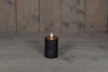 BOWL CANDLE BLACK WAX RUSTIC 3D WICK 7.5X10CM 3XAAA / TIMER