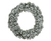 Imperial krans snowy binnen dia35cm H.8cm groen/wit
