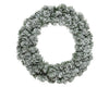 Imperial krans snowy binnen dia50cm H.13cm groen/wit