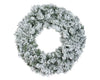 Imperial krans snowy binnen dia60cm H.10cm groen/wit