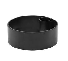 Candle Holder Metal Steg D10 H4cm Black