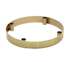 Candle Holder Metal Steg D30 H4cm Gold