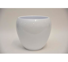 Bloempot Bowl, 27 cm - Glans Wit