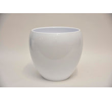 Bloempot Bowl, 31 cm - Glans Wit