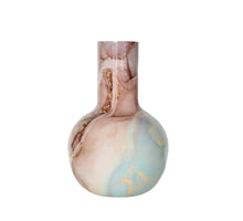Metal Vase Marble D25 H36cm Multicolour