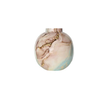 Metal Vase Marble D26 H27cm Multicolour