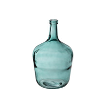 Fles glas ''Dame Jeanne'' 4L Bleu Canard (h)30x(d)18cm