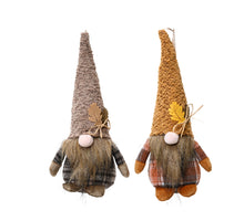 Gnome autumn polyester 2 assorted 8x8x25cm