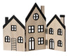 Huis straat triplex naturel 30x0,5x20cm