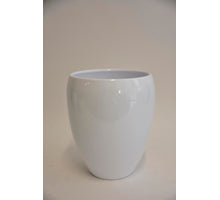 Vaas Bowl, 23 cm - Glans Wit