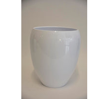Vaas Bowl, 28 cm - Glans Wit