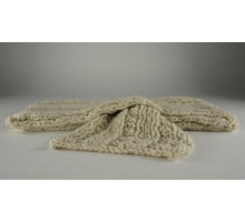 Gebreid deco band 15 cm x 150 cm ivory