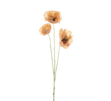 Shimmer iridescent poppy spray peach 90cm