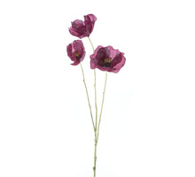 Shimmer iridescent poppy spray fucsia 90cm