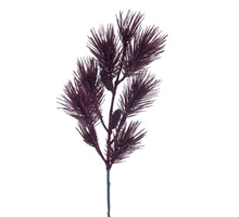 Needle pine spray Heavy burgundy 98cm