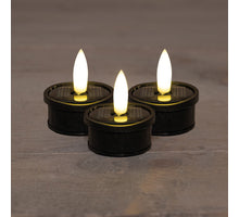 THEELICHT SOLAR 3D LONT SET VAN 3 ZWART / BLISTER
