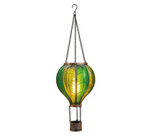 LUCHTBALLON SOLAR 20LED MET VLAMEFFECT 14X45CM GROEN