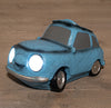 Solar car blue 14.5x7.5cm