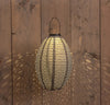 Solar lantern 22x32cm grey / Marrakech