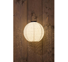 SOLAR LAMPION 25CM WIT/MARRAKESH