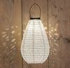 SOLAR LAMPION 20X29CM WHITE/MARRAKESH