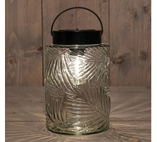 SOLAR GLAZEN RETRO LAMP HELDER 12,5X20CM