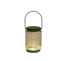 LANTAARN SOLAR 1LED GLAS  8.5X12CM  OLIJF ( 2V-25MA SOLAR)