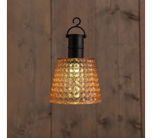 SOLAR HANGLAMP AMBER 12,5X12,5X16CM 1LED WARM WIT