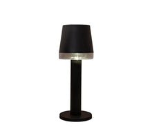 TAFELLAMP SOLAR 1LED 8.5X8.5X21.5CM ZWART