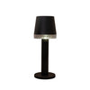 Solar table lamp with 1 LED, 8.5 x 8.5 x 21.5 cm, black